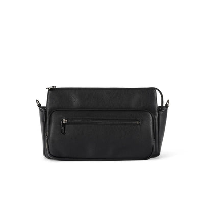 OiOi - Multitasker Pram Caddy | Black Vegan Leather Nappy Bags OiOi 