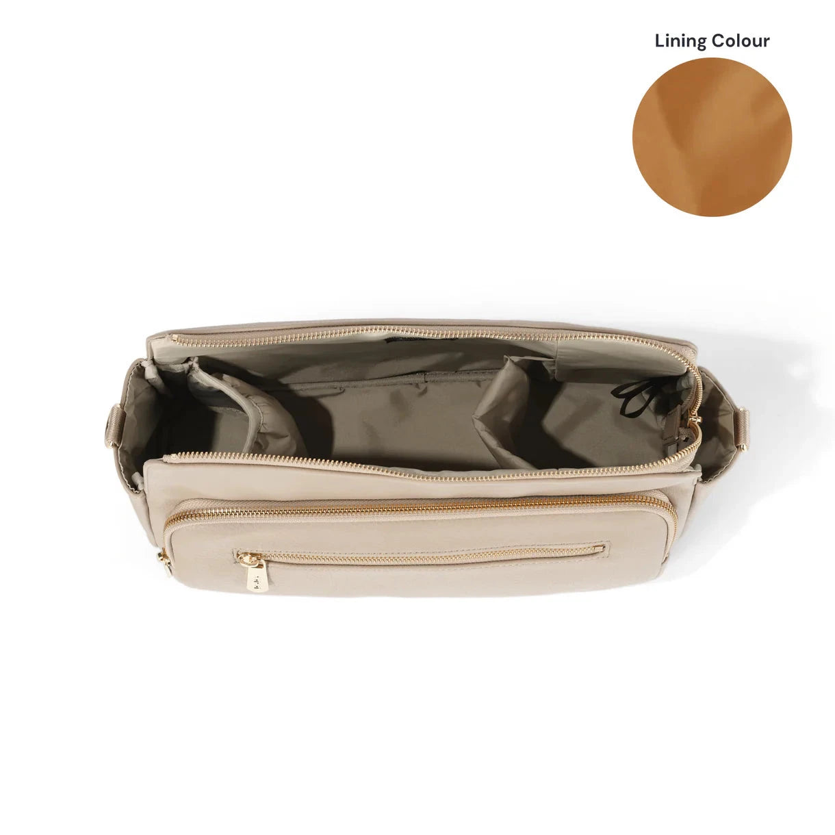 OiOi - Multitasker Pram Caddy | Chestnut Brown Vegan Leather Nappy Bags OiOi 