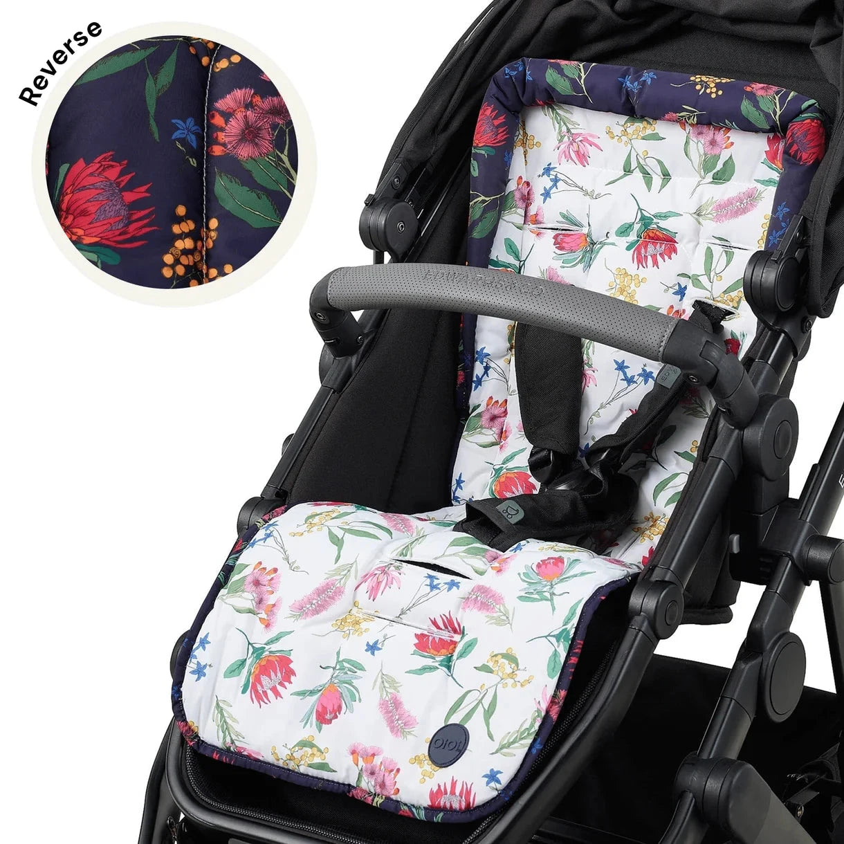 OiOi - Reversible Pram Liner | Botanical Pram Accessories OiOi 