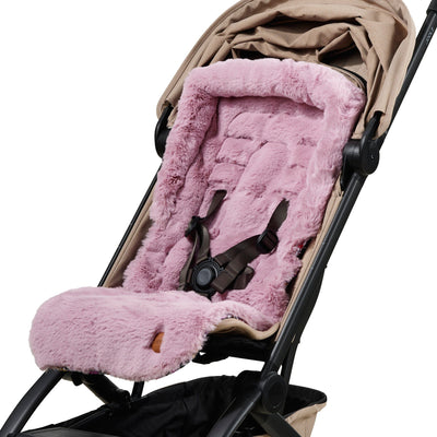 OiOi - Reversible Pram Liner | Daisy/Faux Fur Pram Accessories OiOi 