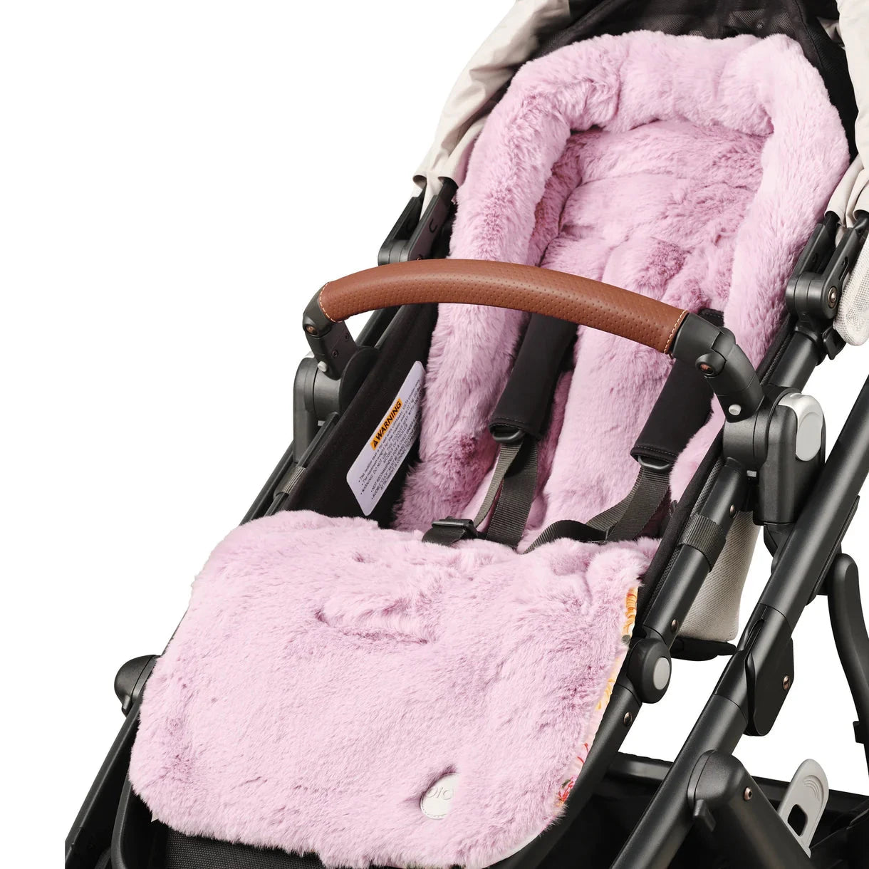 OiOi - Reversible Pram Liner | Garden Party/Faux Fur Pram Accessories OiOi 