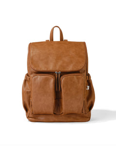 OiOi - Signature Nappy Backpack | Tan Vegan Leather