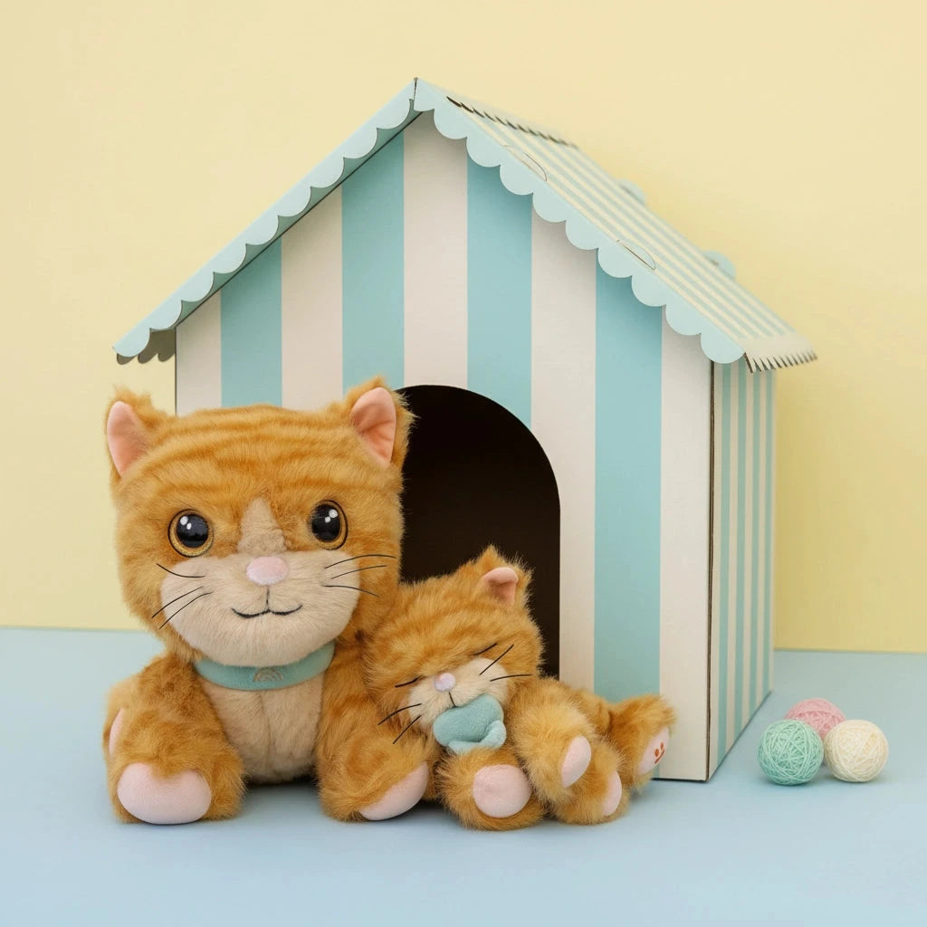 Olli Ella - Binky Kitten | Koda Ginger Soft Toy Olli Ella 
