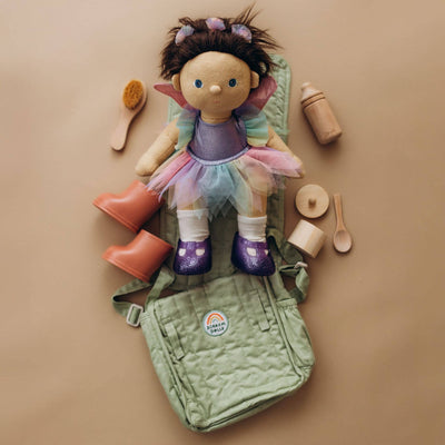 Olli Ella - Carrie Convertible Changing Set Sage Doll Accessories Olli Ella 