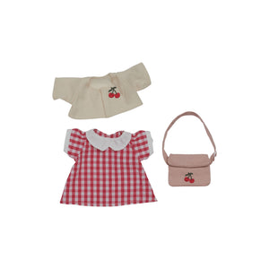 Olli Ella - Cherry Gingham Outfit Set
