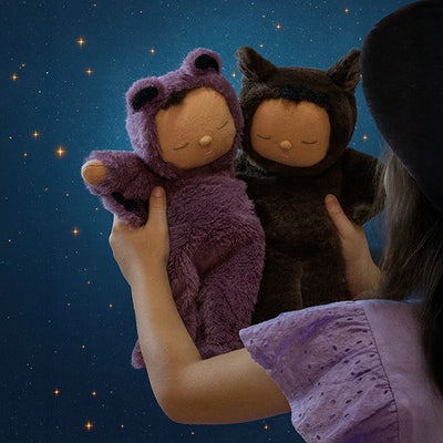 Olli Ella Cozy Dinkum - Bat Pip Purple Soft Toy Olli Ella 