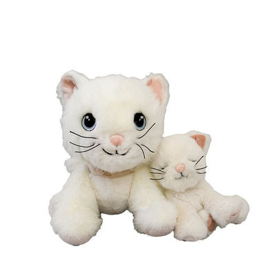 Olli Ella - Dinkum Cat | Lux White Soft Toy Olli Ella 