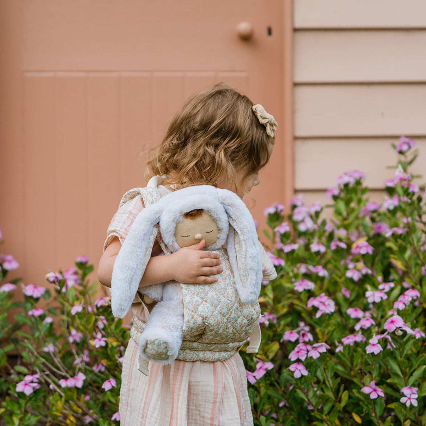 Olli Ella Dinkum Dolls - Quilted Carrier | Garden Floral Doll Accessories Olli Ella 