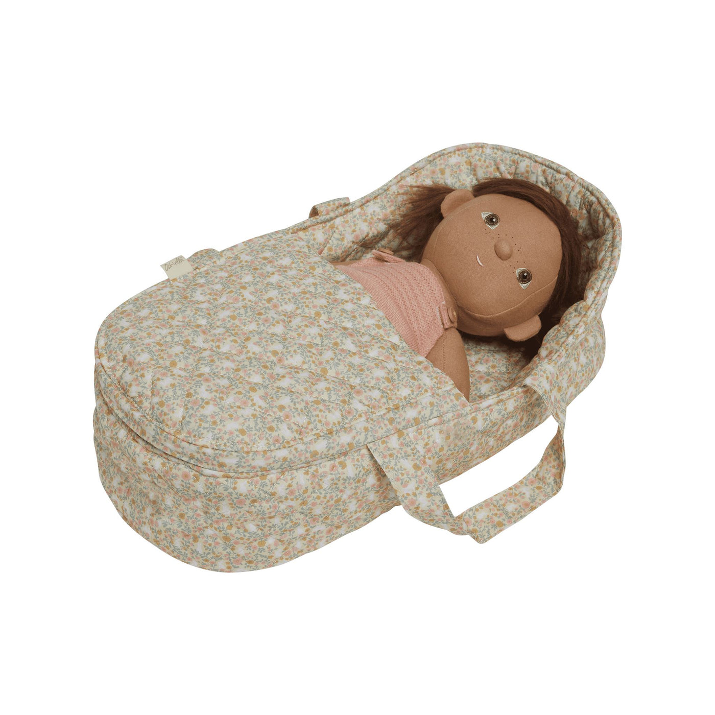 Olli Ella Dinkum Dolls - Quilted Carry Cot | Garden Floral Doll Accessories Olli Ella 