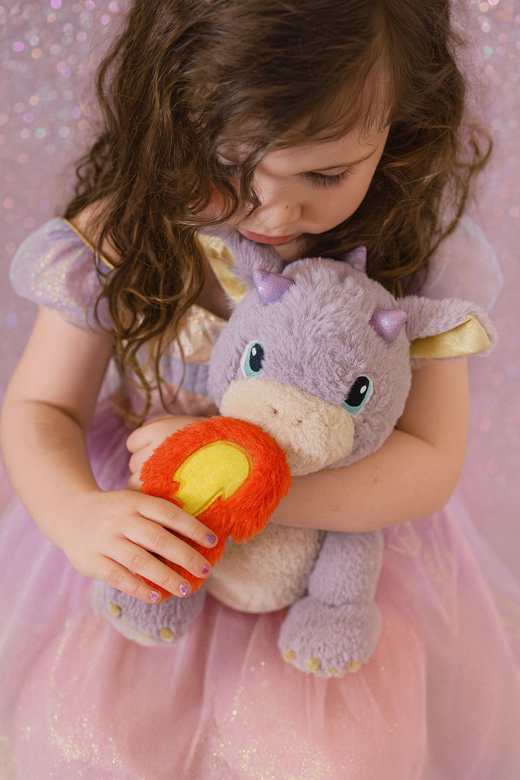 Olli Ella - Dinkum Dragon | Flare Lavender Soft Toy Olli Ella 