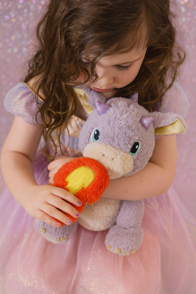 Olli Ella - Dinkum Dragon | Flare Lavender Soft Toy Olli Ella 