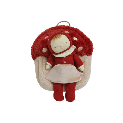 Olli Ella - Hopalong Mushroom Backpack & Dozy Dinkum - Toadstool Moppet Red Doll Olli Ella 
