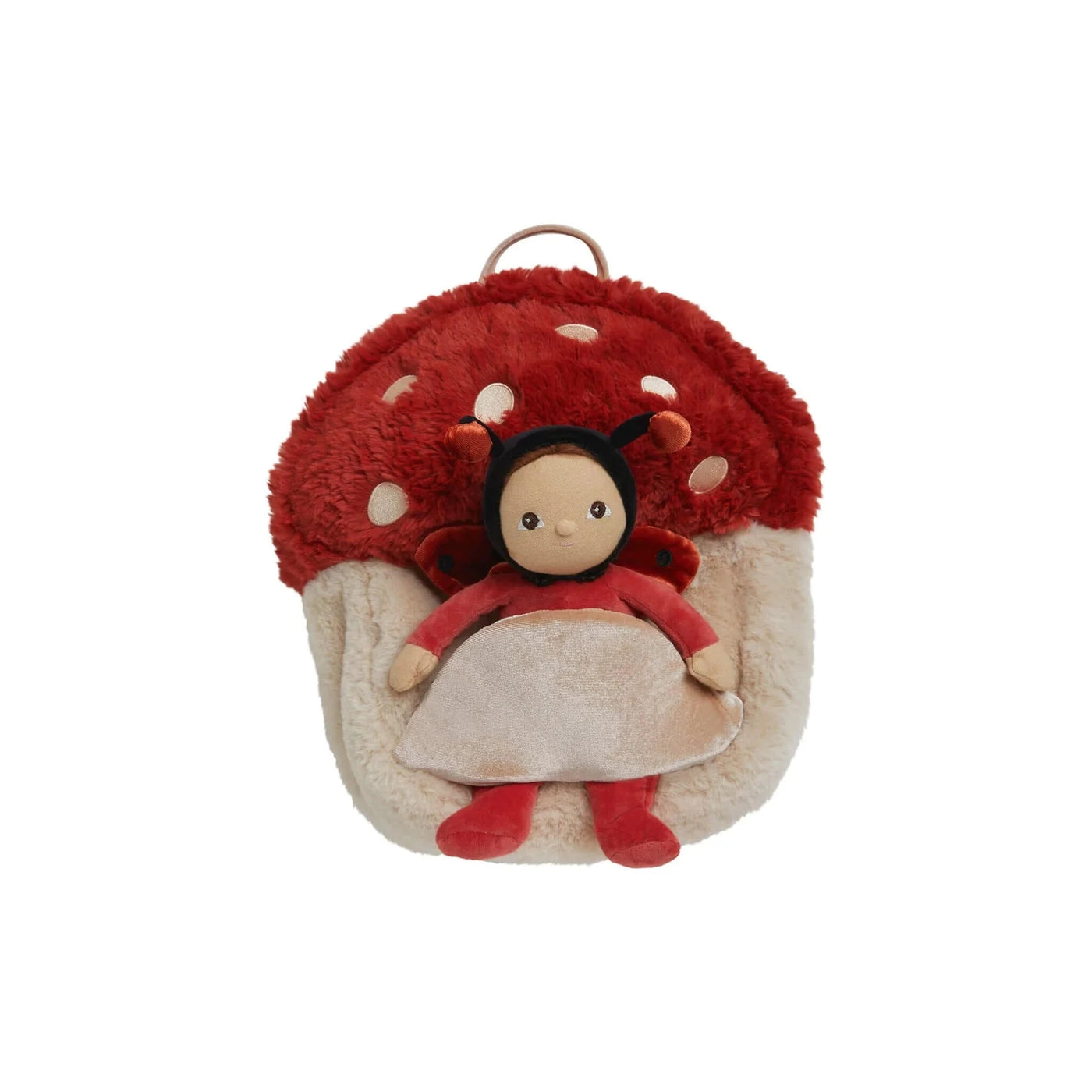 Olli Ella - Hopalong Mushroom Backpack & Dozy Dinkum - Toadstool Moppet Red Doll Olli Ella 
