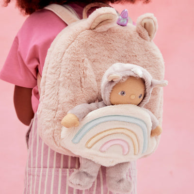 Olli Ella - Hopalong Unicorn Backpack Pink - PREORDER Backpacks Olli Ella 