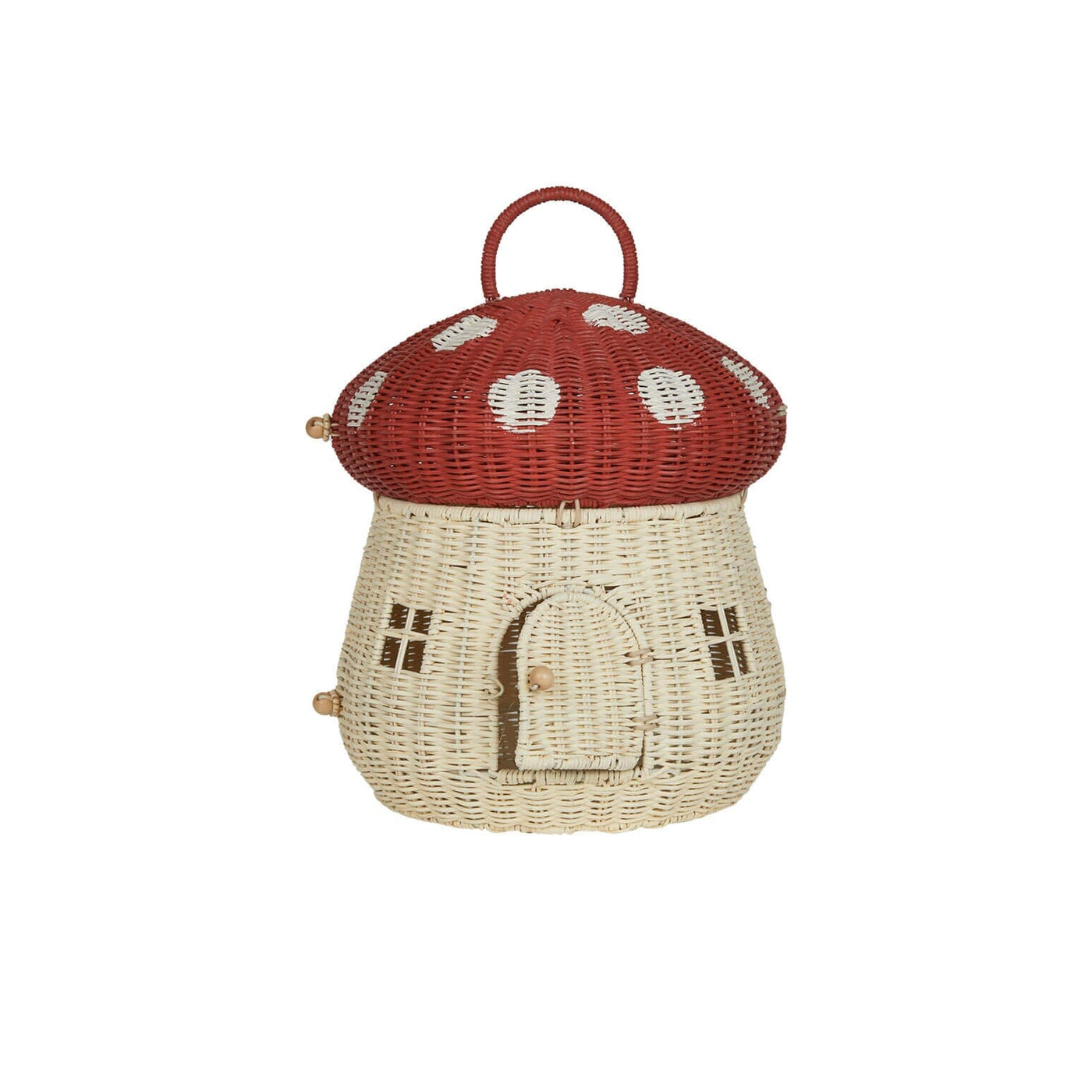 Olli Ella Mushroom Doll House | Red - Dollhouse Olli Ella 