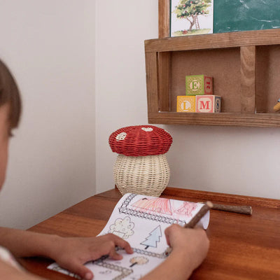 Olli Ella - Porcini Toadstool Basket Red Basket Olli Ella 