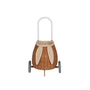 Olli Ella Rattan - Bunny Luggy with Lining | Gumdrop