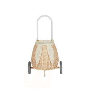 Olli Ella Rattan - Bunny Luggy with Lining | Pansy