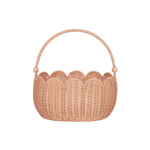 Olli Ella Rattan - Petal Basket | Seashell Pink - PREORDER