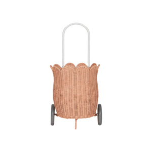 Olli Ella Rattan - Petal Luggy | Seashell Pink