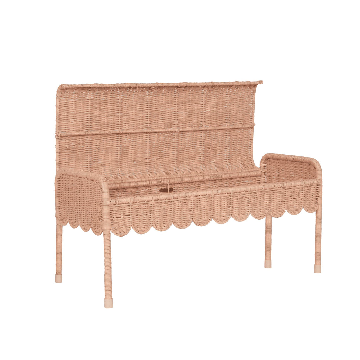 Olli Ella Ratten - Petal Storie Bench | Seashell Pink - PREORDER Basket Olli Ella 