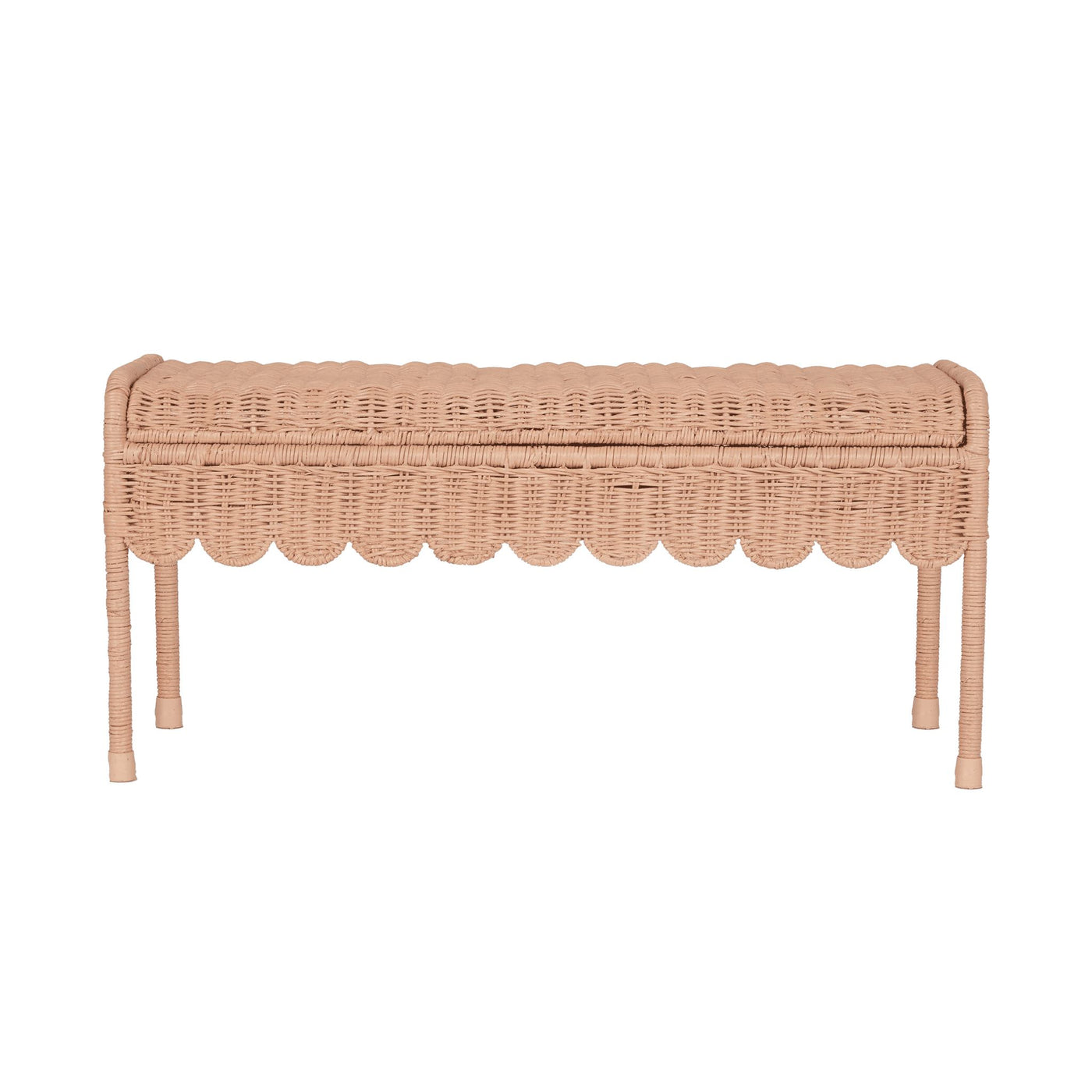 Olli Ella Ratten - Petal Storie Bench | Seashell Pink - PREORDER Basket Olli Ella 