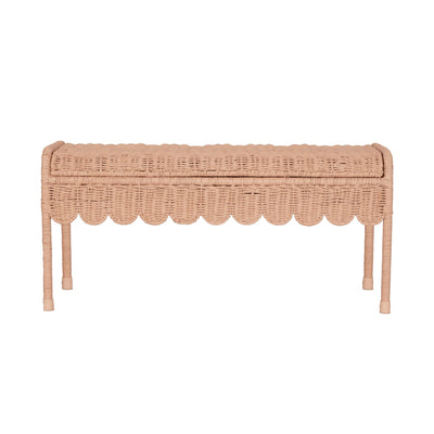 Olli Ella Ratten - Petal Storie Bench | Seashell Pink - PREORDER Basket Olli Ella 