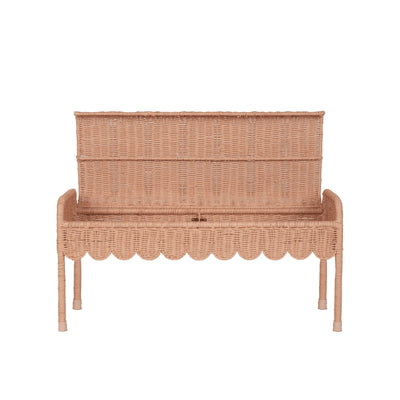 Olli Ella Ratten - Petal Storie Bench | Seashell Pink - PREORDER Basket Olli Ella 