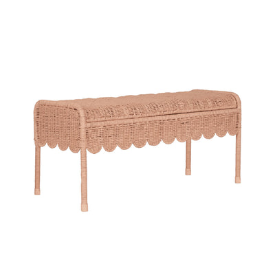 Olli Ella Ratten - Petal Storie Bench | Seashell Pink - PREORDER Basket Olli Ella 