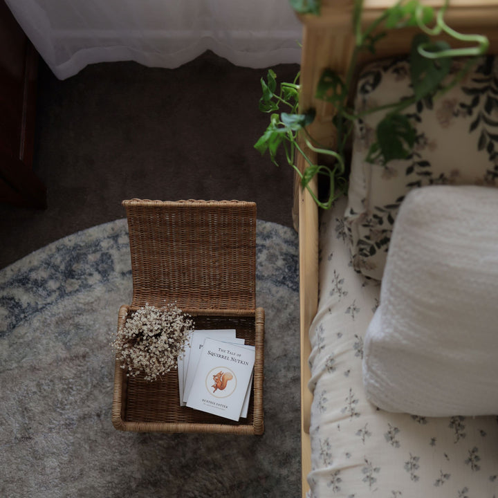 Olli Ella - Rattan Petal Storie Stool | Natural