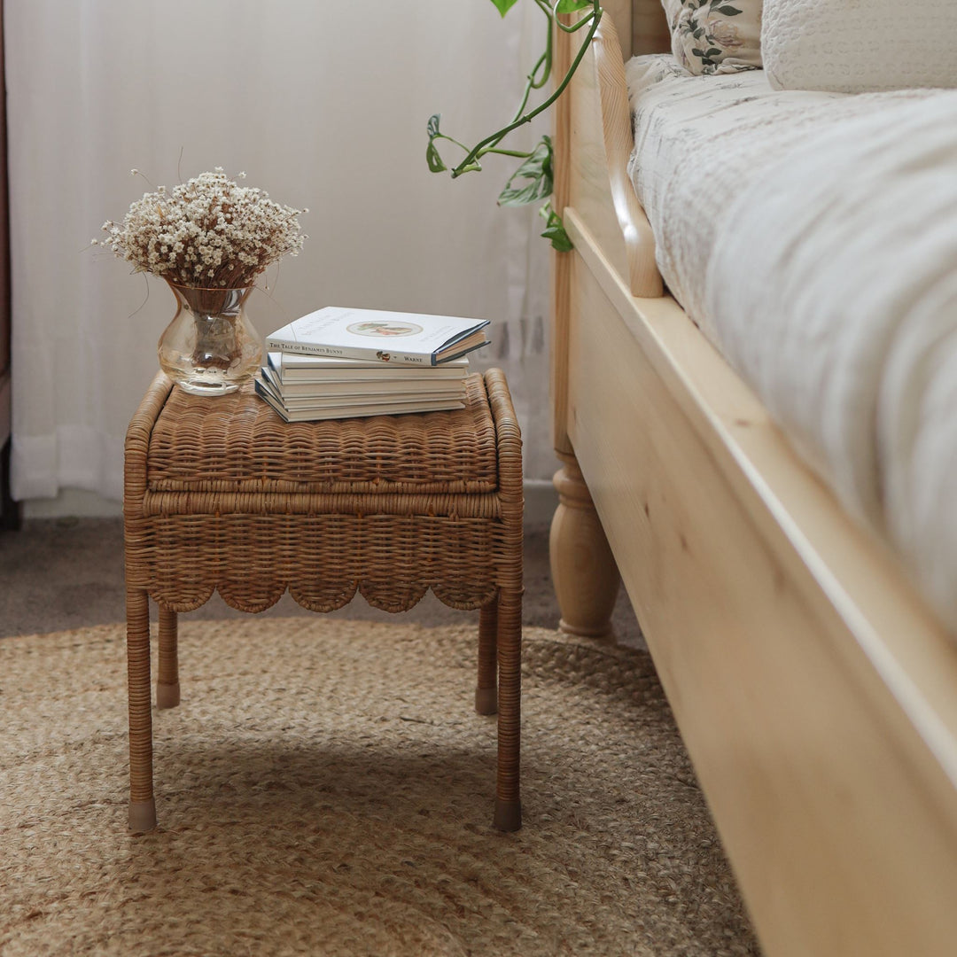 Olli Ella - Rattan Petal Storie Stool | Natural