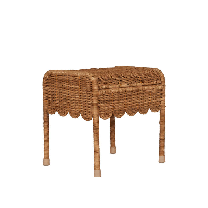 Olli Ella - Rattan Petal Storie Stool | Natural