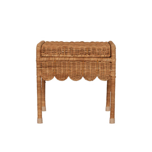 Olli Ella Rattan - Petal Storie Stool | Natural - PREORDER