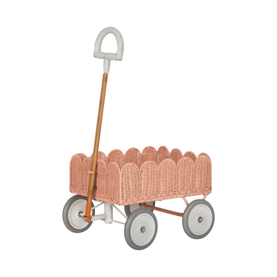 Olli Ella Ratten - Petal Wonder Wagon | Seashell Pink - PREORDER Basket Olli Ella 