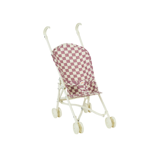 Olli Ella Sollie Stroller - Plum Check