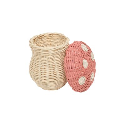 Olli Ella - Toadstool Basket Musk & Straw Basket Olli Ella 