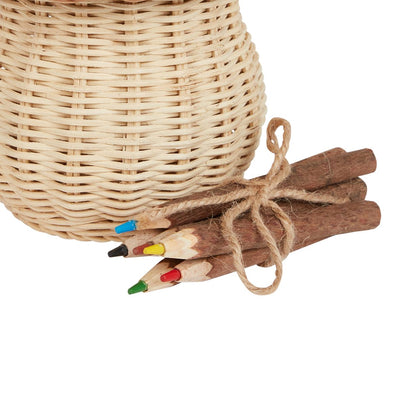 Olli Ella - Toadstool Basket Musk & Straw Basket Olli Ella 