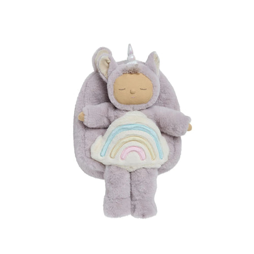 Olli Ella Unicorn Backpack & Cozy Dinkum - Sweetpea Lilac