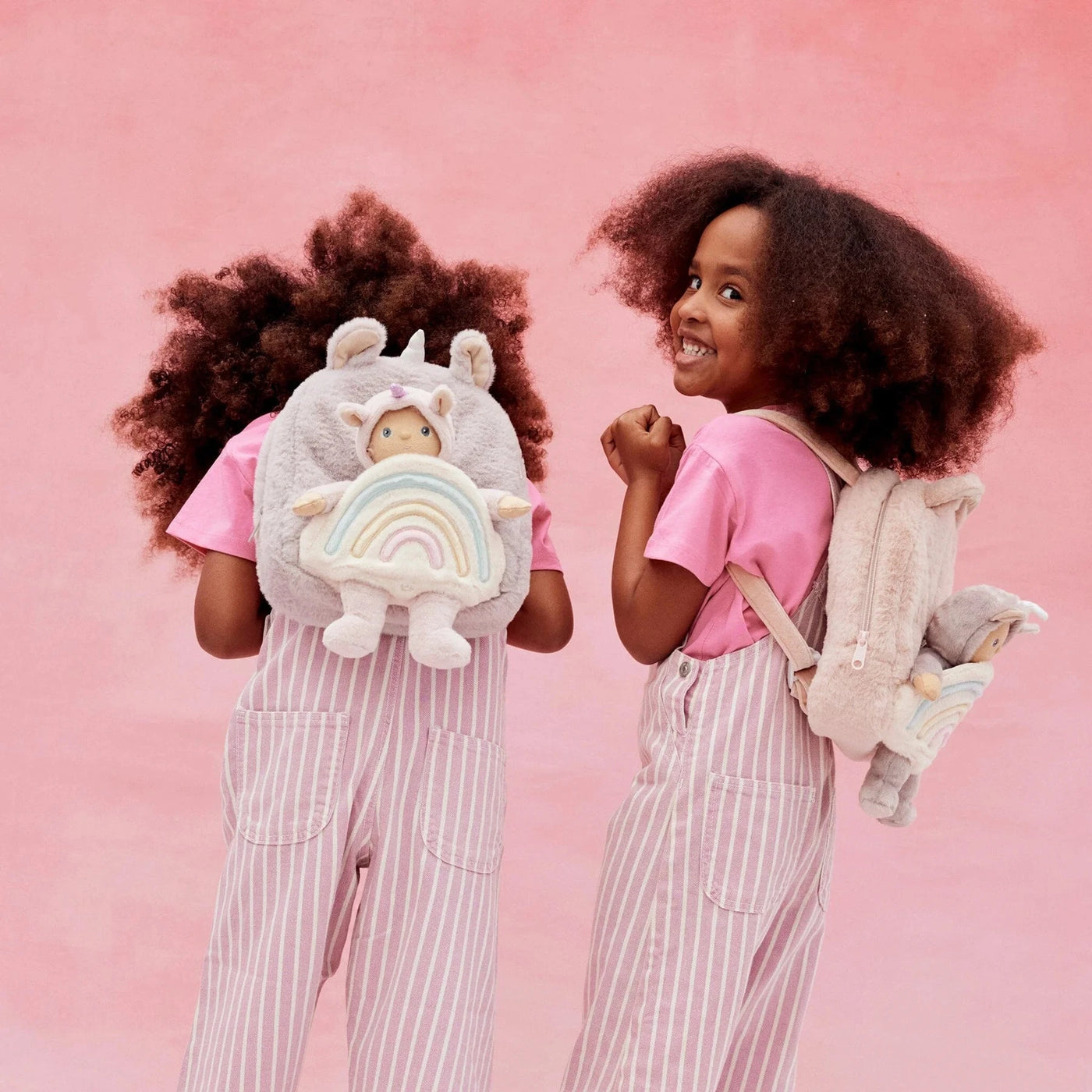 Olli Ella Unicorn Backpack & Dinky Dinkum - Uma Unicorn Lilac Doll Olli Ella 