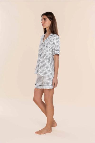 Gingerlilly - Penelope Bamboo Short Women's PJ Set | Navy