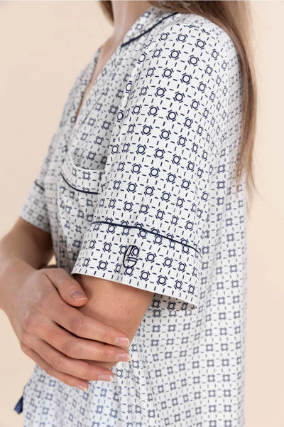 Gingerlilly - Penelope Bamboo Short Women's PJ Set | Navy