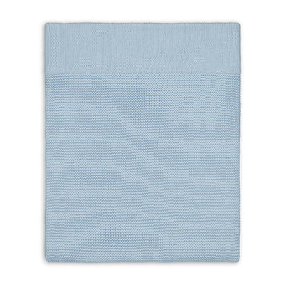 Personalised 100% Cotton Knit Baby Blanket - Baby Blue Blanket Cherrie Baby Boutique 