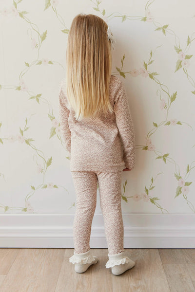 PRE-ORDER Jamie Kay Organic Cotton Everyday Legging - Rosalie Field Rose Dust Leggings Jamie Kay 