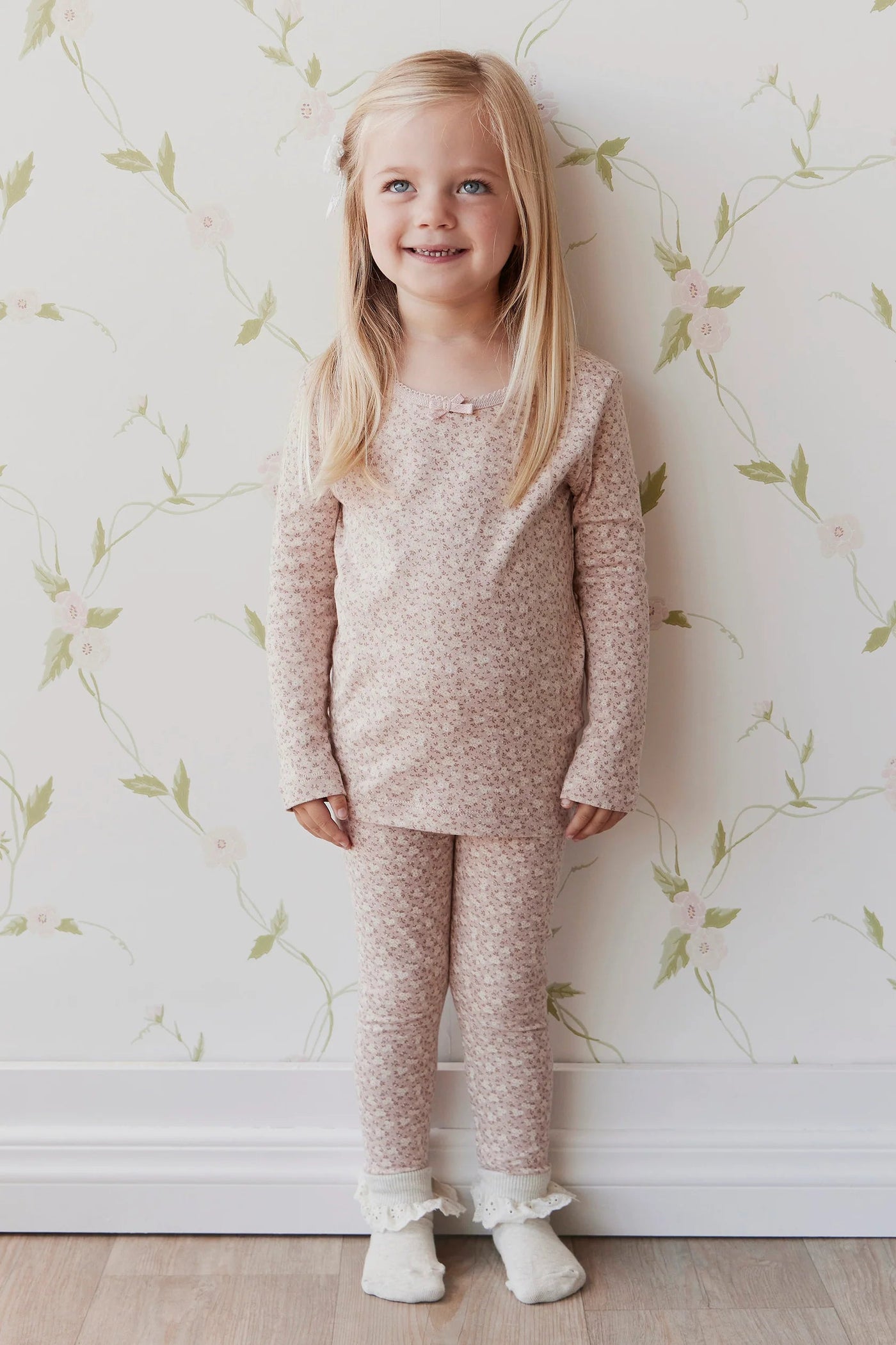 PRE-ORDER Jamie Kay Organic Cotton Everyday Legging - Rosalie Field Rose Dust Leggings Jamie Kay 