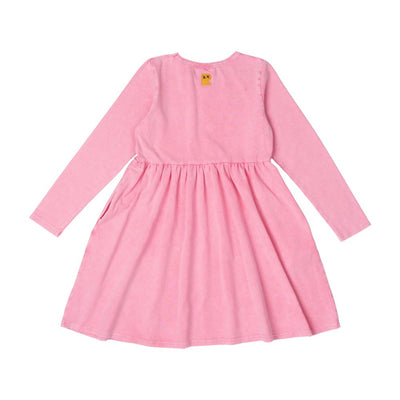 PRE ORDER Rock Your Baby Pink Washed Dress Long Sleeve Dress Rock Your Baby 