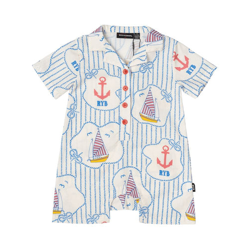 Rock Your Baby Yachting Shirt Romper