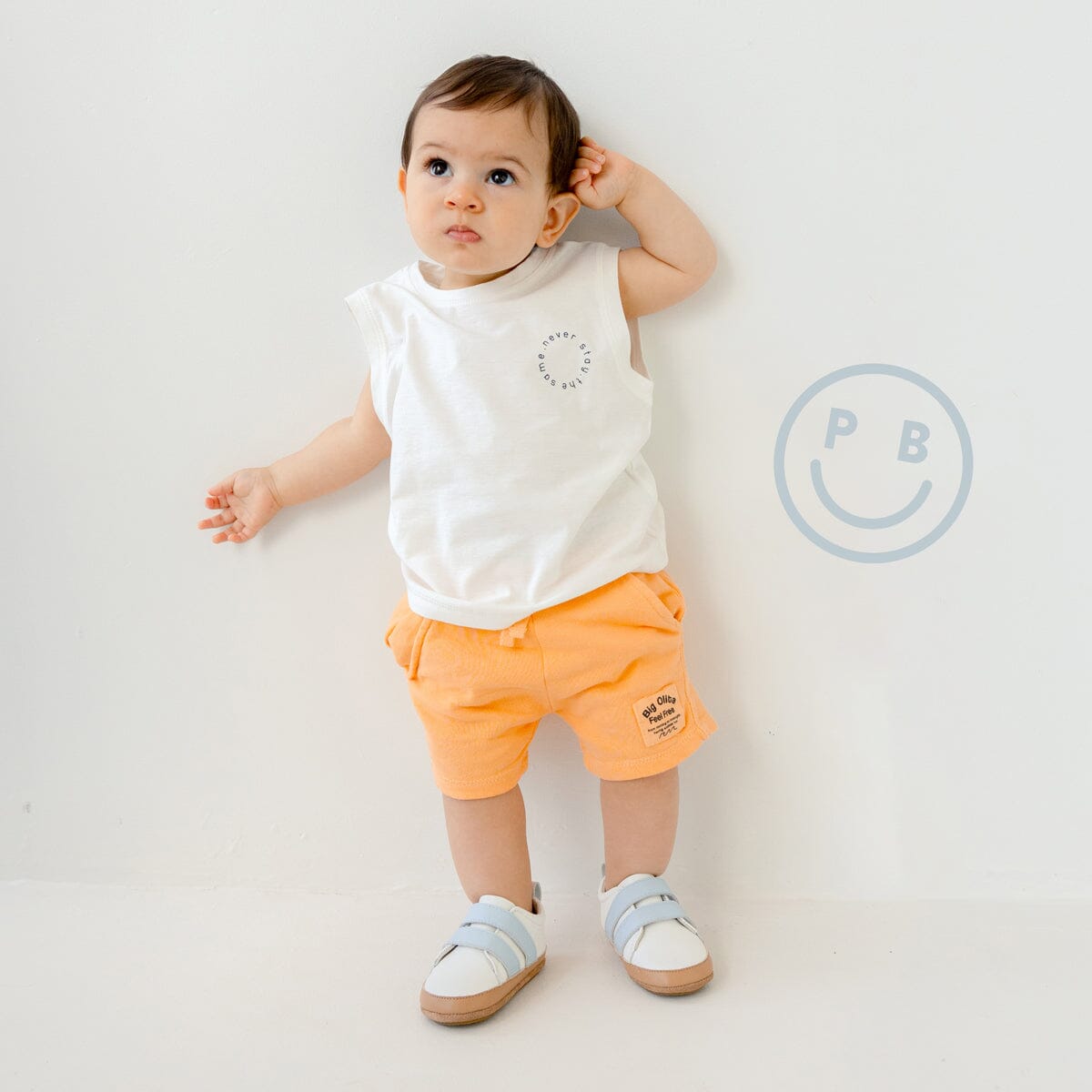 Pretty Brave Scout - White/Blue Pre Walker Pretty Brave 