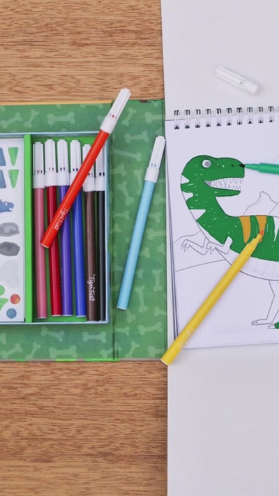 Tiger Tribe - Colouring Set | Dinosaurs