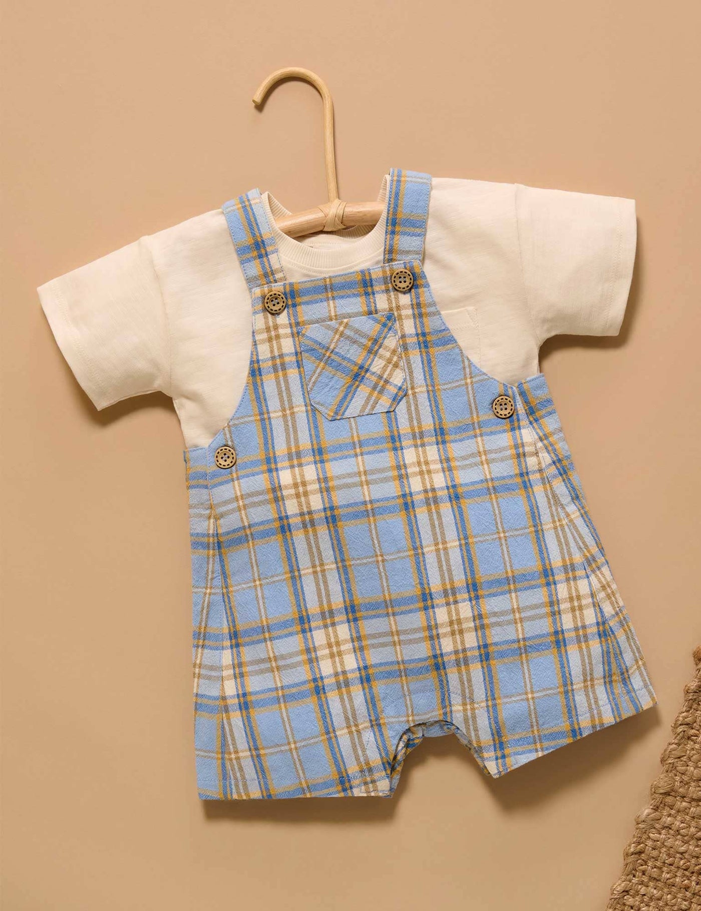 Pure Baby - Check Overalls Overalls Purebaby 