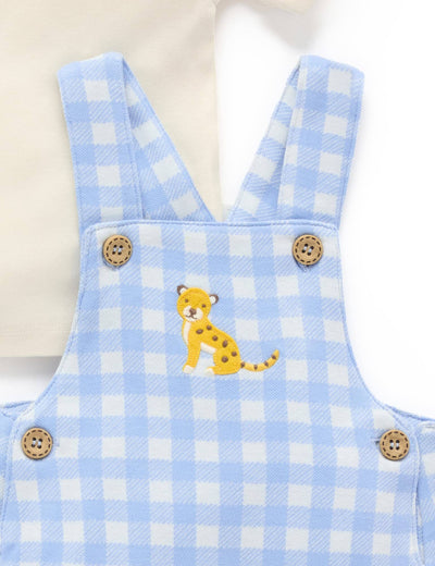 Pure Baby - Gingham Overall Set Overalls Purebaby 